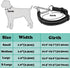 Martingale Dog Collar with Stainless Steel Chain, Adjustable Soft Padded Nylon Reflective Collar for Large Medium Small