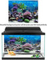 Aquarium Background Poster, 3D Effect PVC Adhesive Underwater Coral Reef Decor, Cling Decals Sticker (76x30cm)