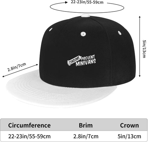 WUTUGY Unisex Condoms Prevent Minivans Stylish Hip-Hop Baseball Cap Adjustable