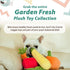 P.L.A.Y. Cute Plush Dog Toys - Fruit & Vegetable Themed Durable Squeaker Chew Toy, Great for Puppies & Small, Medium