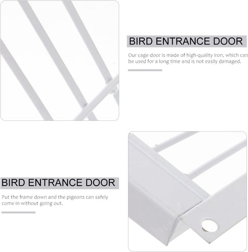 1Pc Pigeon Door, Iron Birdcage T-House Door, Bird Entrance Door for Pet Bird Supplies, 30x26cm