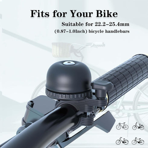 Bike Bell for Apple AirTag | Hidden Bike Holder GPS Tracker Bike Bell Anti-Theft | Bike Bells for Adults Kids | Loud