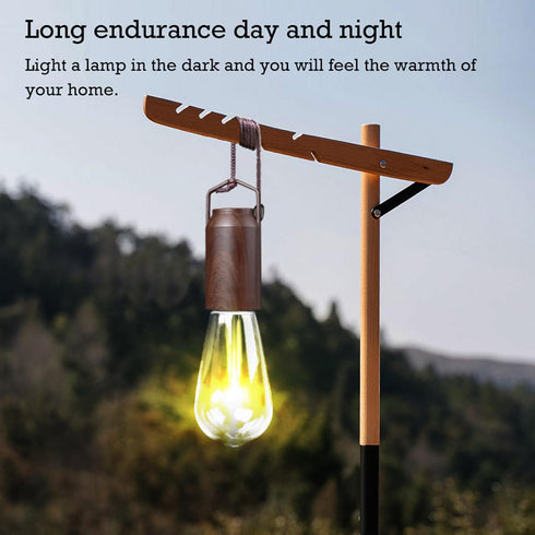 2 Pack Bulb,Portable Backpacking Rechargeable Warm Tent Hanging Light Outdoor Vintage LED Camping Light,Pendant