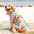Dog Hawaiian Shirt, Summer Pet Clothes Beach T-shirt for Large Medium Dog (Red, 7XL)