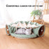 LEFTSTARER 2-in-1 Collapsible Cat Tunnel for Indoor Bed and Hideout - Pet Dog Rabbit Bunny Ferret Tunnel Tubes Toys