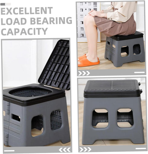 Portable Car Folding Toilet Compact Travel Potty for Adults Lightweight Emergency Outdoor Toilet Durable Material