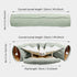 LEFTSTARER 2-in-1 Collapsible Cat Tunnel for Indoor Bed and Hideout - Pet Dog Rabbit Bunny Ferret Tunnel Tubes Toys