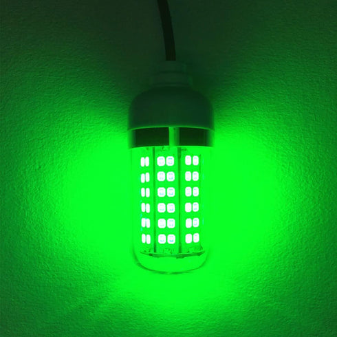 Underwater Fishing LED Light 15w, 12v - Green Light IP68 Waterproof Lamp for Night Fishing, Lure