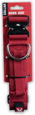 Boss Dog Tactical Collar, Red, Large