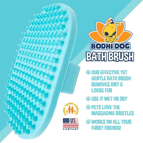 Bodhi Dog Shampoo Brush - Pet Shower & Bath Supplies for Cats & Dogs, Professional Quality Dog Wash Brush
