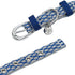 Blueberry Pet Diamond Pattern Adjustable Neoprene Padded Dog Collar - Royal Blue, Neck 17-20.5", for Large Breed