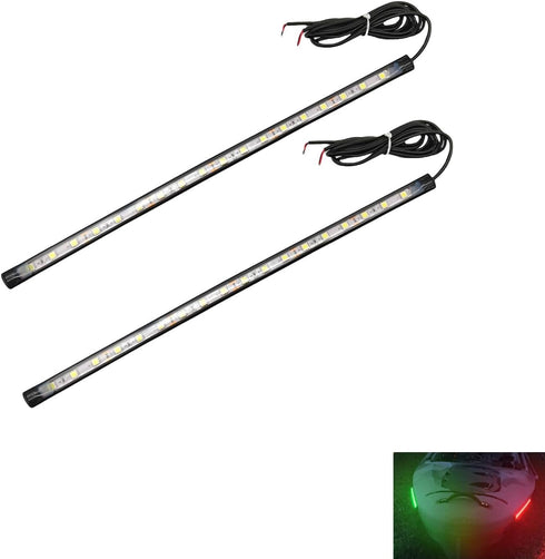 2Pack Boat Interior Lights, Waterproof Navigation Lights Marine LED Lights with Adhesive Boat Deck, Cockpit Lighting
