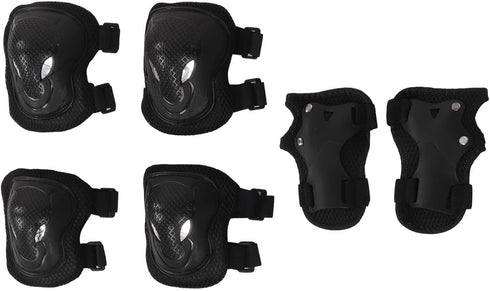 Kids Protective Gear Set - Knee Pads, Elbow Pads, Wrist Guards, Adult Sports Safety Gear for Roller Skating