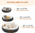 Cat Beds for Indoor Cats, Round Donut Cat Bed, Dog Beds for Small Dogs, Extra Soft & Machine Washable, 20 Inch, Dark