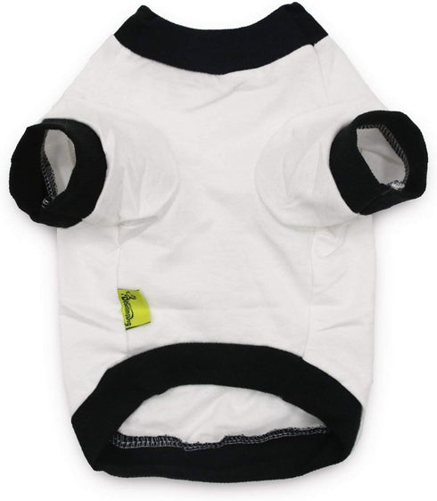 DroolingDog Dog Halloween Shirt, Ghost Costume Pet T-shirt for Small Dogs, XS, White