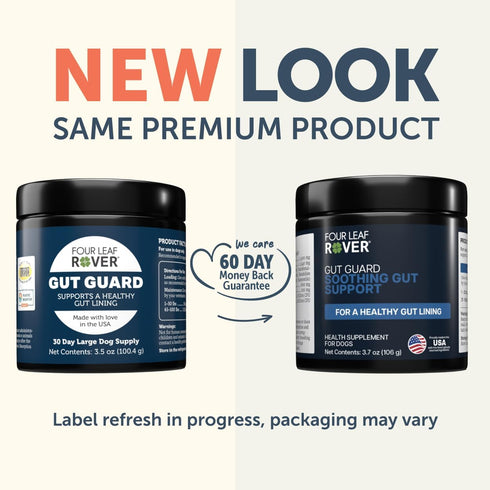 Immune 30 Four Leaf Rover Gut Guard - Dog Probiotics, Prebiotics, and Organic Herbs for Gut Health and Support