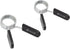 ProsourceFit Olympic Barbell Spring Clip Collar Pair, 2-inch with Easy-Grip Handles for Weightlifting, Powerlifting &
