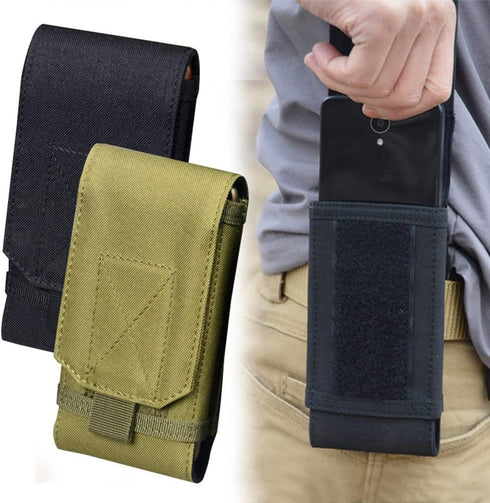 Universal Tactical MOLLE Holster - Army Mobile Phone Belt Pouch EDC Security Pack for iPhone 13 14 Pro, Samsung Galaxy