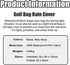 Golf Bag Travel Rain Cover, 300D PVC Waterproof, Durable and Lightweight