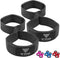 WYOX Figure 8 Weight Lifting Straps for Heavy Duty Deadlifting Workout | Gym Equipment Gear for Men Women PAIR (Black)