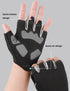 INOGIH Half-Finger Workout Gloves for Men and Women - Anti Slip Exercise Gloves for Weight Lifting, Cycling, Gym