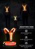 LED Reflective Vest Running Gear, USB Rechargeable Light Up Vest, Chest Phone Holder for Runners, Night Walking,