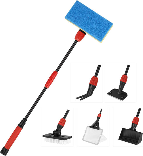 hygger Easy Clean Fish Tank Cleaner, 6 in 1 Aquarium Cleaning Tools