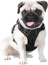 PHOEPET No Pull Dog Harnesses for Small Dogs, Reflective Adjustable Front Clip Vest with Handle, 2 Metal Rings, 3