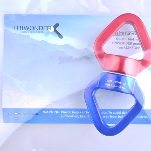 TRIWONDER Swing Swivel 30kN Micro Rotator Safety Device - Hanging Accessory for Children's Swing, Rock Climbing, Aerial