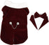 Stylish Elegant Pet Wedding Suit, Dog Tuxedo Collar Attire with Bow Tie, Size L