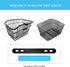 Mounting Brackets with Screws for Bike Basket Installation, Metal Plates for Bicycle Cargo Rack