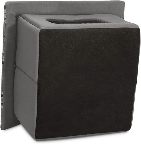 Hollypet Cozy Pet Bed House, Warm Cave Sleeping Bed for Puppy Nest, Cats and Small Dogs, Gray