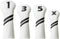 Golf Club Covers, 4pcs or 1pc Golf Head Covers for Woods and Driver Fairway Hybrids for Women Men