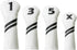 Golf Club Covers, 4pcs or 1pc Golf Head Covers for Woods and Driver Fairway Hybrids for Women Men