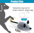 Mity rain Interactive Dog Toys, Fake Mouse Moving Toy with Automatic Sensor, Realistic Sound for Dogs & Cats