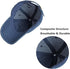 Vintage Washed Denim Distressed Dad Hats, Adjustable Baseball Caps for Men and Women