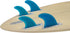 Single Tab Surfboard Fin - Fiberglass+Honeycomb Quad fin S/M Size (Blue G5+GL)