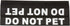 Dog Leash Sleeves, Double Sided, Highly Visible for Advanced Warning (DO NOT PET, Black)