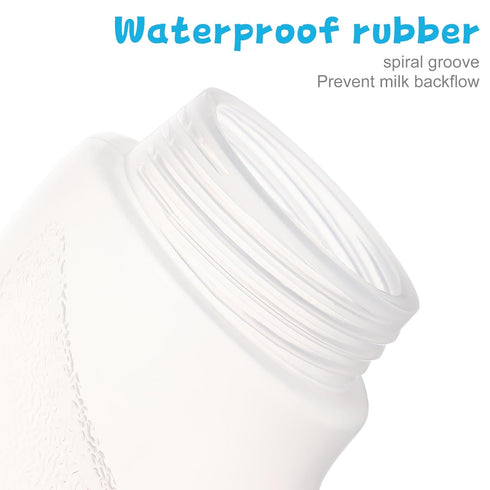 180Ml ULTECHNOVO Puppy Bottle Curved Neck Pet Feeding Bottle with Non-Slip Design Cleaning Brush Replacement