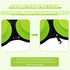 Collapsible Silicone Cat and Dog Travel Bowls, 2 in 1 Foldable Pet Feeding and Watering Dish with Carabiner (Green)