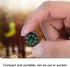 12Pcs Button Compass, Oil Filled Mini Pocket Button Compass for Camping, Hiking, Boating, Survival Bracelets Button
