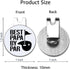 Hafhue Best Papa by Par Golf Ball Marker with Magnetic Hat Clip, Funny Golf Gifts for Dad