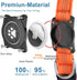 Airtag Dog Collar, Waterproof Holder, Luminous Reflective, Comfortable Padded Adjustable for Small Medium Large Dogs,