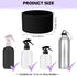 Honeydak 3 Pieces Silicone Sleeve Bottom Base Accessories for 16 oz Spray Bottles, Anti Slip Cover for Water Bottles