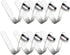 HZMM 8 Pcs Stainless Steel Spring Snap Clips for Kayak Paddle, Tent Pole Clips, Tube Locking Pin Clips