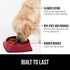Gorilla Grip Slow Feeder Dog and Cat Bowls, Interactive Puzzle Toy for Dogs and Cats Food Training, Keeps Pets Busy and Prevents Puppy Overeating, Large, Small Breeds, 100% BPA Free, 1 Cup Red