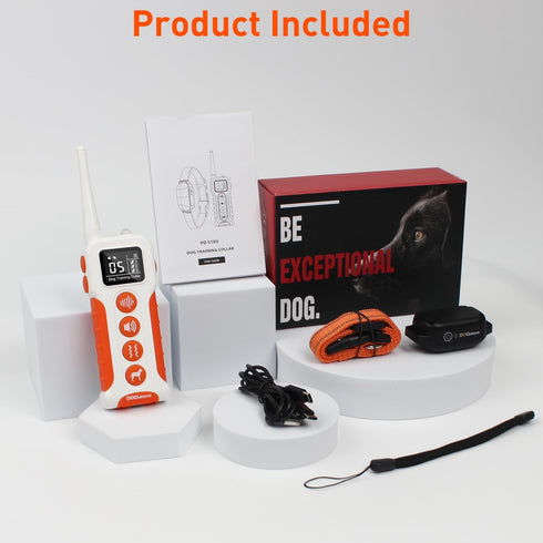 Vibrating Dog Collar No Shock with Controller 3300ft Range, Vibration Collar for Small Medium Large Dogs