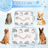 imiBBWQu Summer 27" 22" Cooling Mat for Dogs Cute Cats Grey White Dog Colling Mat Washable Beach Cooling Pad Pet Bed