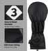 Majek Retro Golf Headcover - Black Red and White Vintage Leather Style #3 Fairway Wood Head Cover, Classic Look