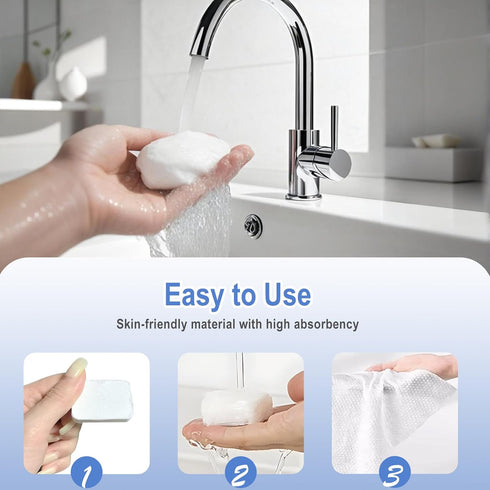 zloiyuax 30pcs Thickened Compressed Towels, Disposable Washcloths for Travel, Mini Portable Compressed Towel Tablets